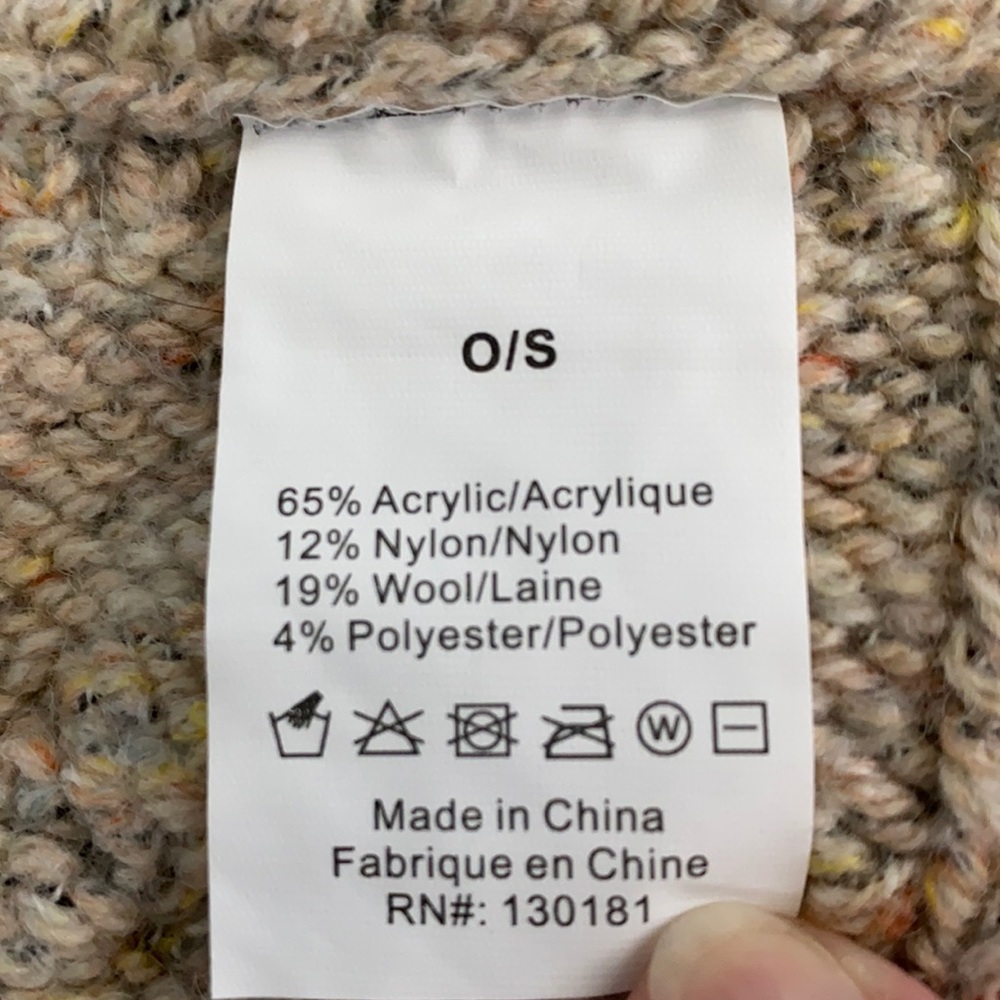 NWT—Lemon Asymmetrical Truffle Poncho - Picture 5 of 5